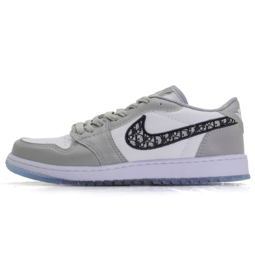 Jordan 1 Dior Low| Branco Cinza